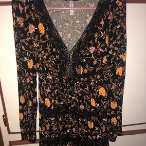 NWOT WOMENS LG XHILARATION LONG DRES